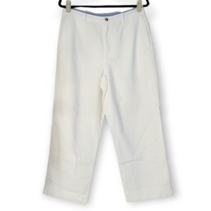 NWOT Talbots white cropped pants Womens 12